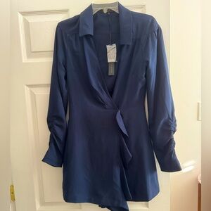 House of Harlow 1960 x Revolve Joline Navy blue dress